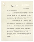 Winston Churchill Letter Signed, Marked ''Confidential'' by Him Regarding His WWII Memoir -- ''...this work will, if I live...be appearing off and on in serial form from the beginning of 1948...''